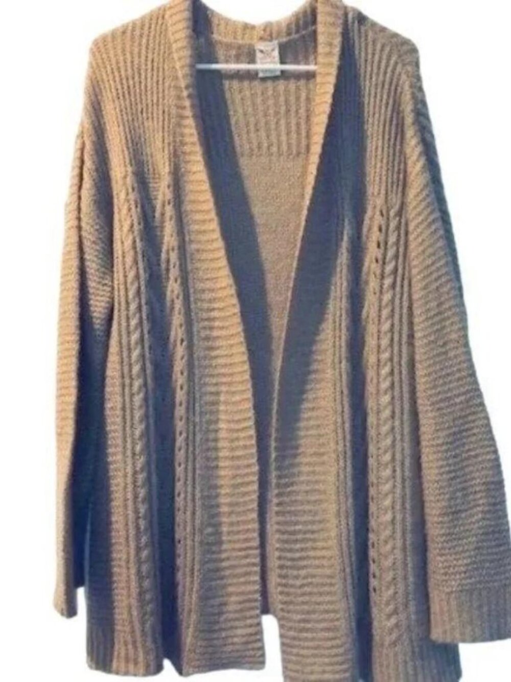 Faded Glory Women's Plus-Size Crochet Sweater 3X